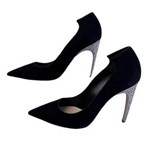 Dior Black Suede Women's Heels